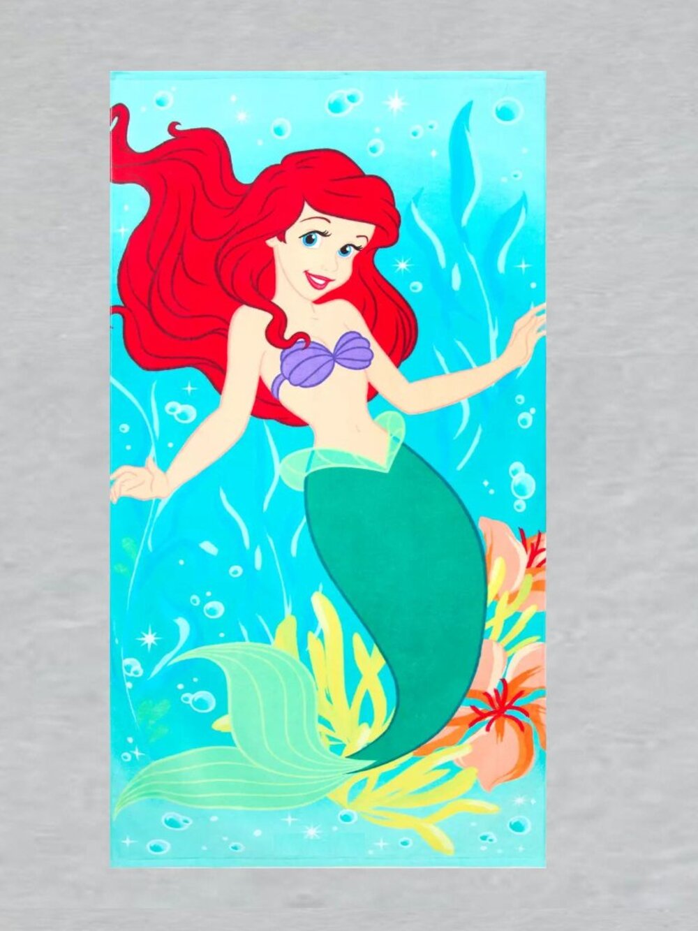 Little Mermaid Beach Towel Measures 29 x 59 Inches